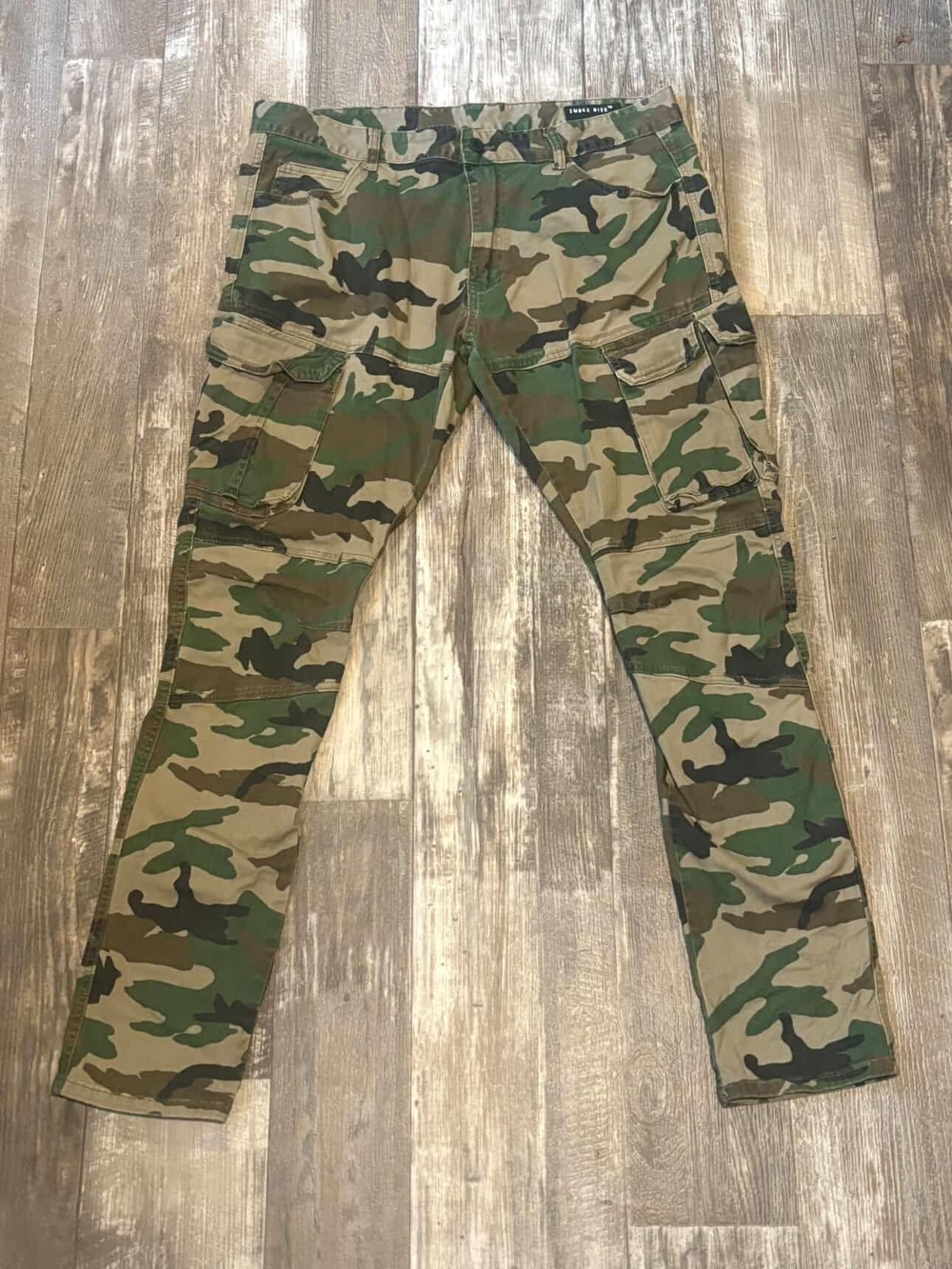 Smoke Rise Cargo Camo Utility Pants Men's Size 38x34
